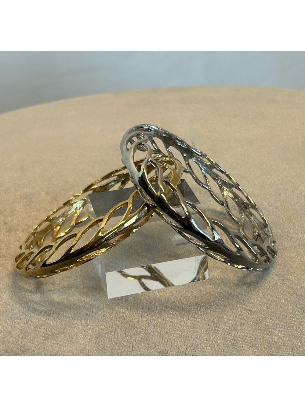 Butler Vintage silver/gold tone bangle bracelets